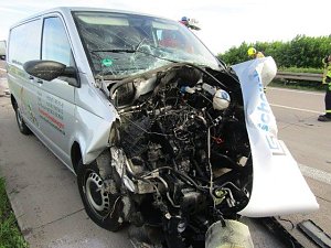 Crash auf der Autobahn A 38