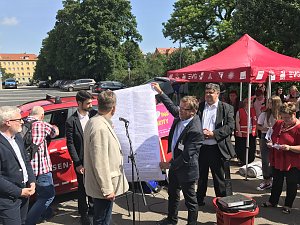 50 Demonstranten kamen aus dem Landkreis Nordhausen