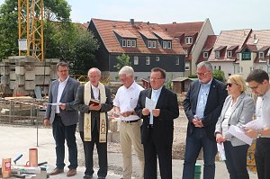 Grundsteinlegung f&uuml;r die Erweiterung des Altenpflegeheims St. Josef in Nordhausen