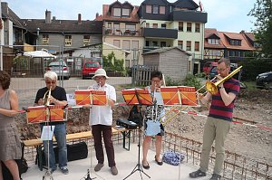 Grundsteinlegung f&uuml;r die Erweiterung des Altenpflegeheims St. Josef in Nordhausen