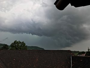 Unwetter &uuml;ber Obergebra