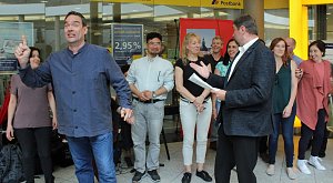 Mit Zimmermannsbleistift dirigiert