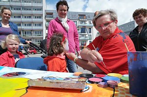 Knax-Kinderfest auf dem Parkplatz der Kreissparkasse