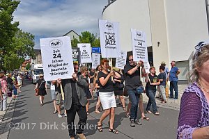 Der Nordh&auml;user Jazzclub beim gro&szlig;en Festumzug