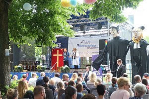 Kreiskirchentag vor der Nordh&auml;user Blasiikirche