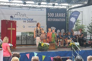 Kreiskirchentag vor der Nordh&auml;user Blasiikirche