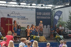 Kreiskirchentag vor der Nordh&auml;user Blasiikirche
