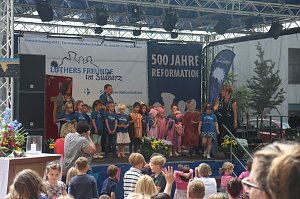 Kreiskirchentag vor der Nordh&auml;user Blasiikirche