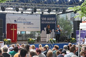 Kreiskirchentag vor der Nordh&auml;user Blasiikirche