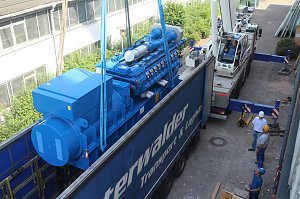 Aufgehangen und eingef&auml;delt - "Repowering" am Nordh&auml;user BHKW