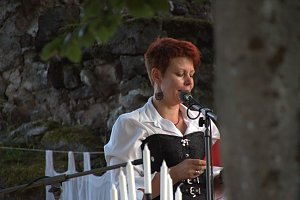 Burg in Flammen