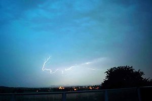Unwetter über Bleicherode und von Schate in Richtung Werther