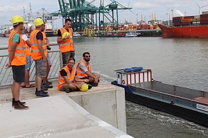 An der Kieldrechtschleuse in Antwerpen