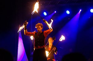 See in Flammen