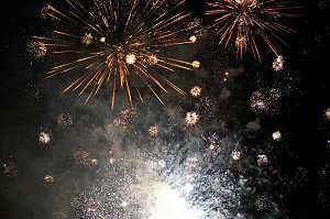 See in Flammen