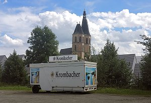 Die ersten Aufbauarbeiten