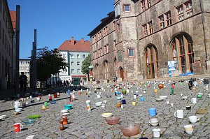 Mut sch&ouml;pfen - Aktion sollte auf Gewalt gegen Frauen aufmerksam machen