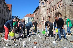 Mut sch&ouml;pfen - Aktion sollte auf Gewalt gegen Frauen aufmerksam machen