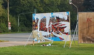 Abgerissen und zerst&ouml;rt
