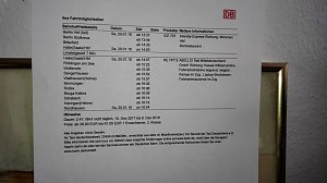 Ein Blick auf fahrgastfreundliche Aush&auml;nge