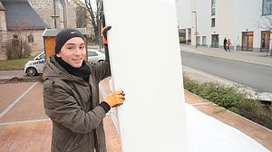 Eislaufen mitten in Nordhausen - morgen wird die Eisbahn vor der Marktpassage er&ouml;ffnet