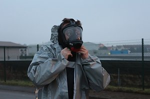 Gefahrgutzug des Landkreises im Einsatz