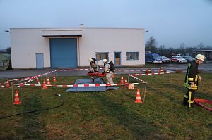 Gefahrgutzug des Landkreises im Einsatz