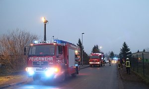 Gefahrgutzug des Landkreises im Einsatz