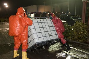 Gefahrgutzug des Landkreises im Einsatz