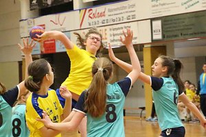 Vom weiblichen Handballnachwuchs des Nordh&auml;user SV