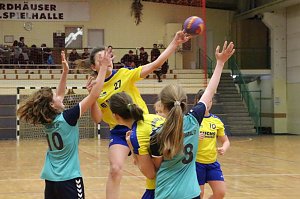 Vom weiblichen Handballnachwuchs des Nordh&auml;user SV