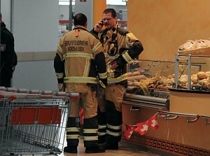 Einsatz im Herkules-Markt