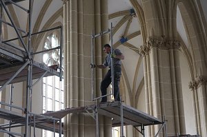Sanierungsarbeiten im Dom zum Heiligen Kreuz