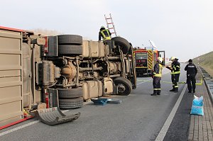 Brummi umgekippt