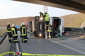 Brummi umgekippt