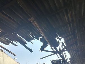 Feuer auf dem Gel&auml;nde des ehemaligen Schlachthofes. Hier brannte vor Monaten bereits ein Wohnwagen.