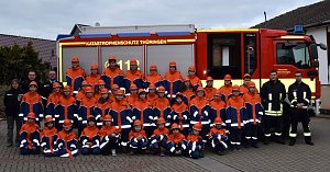 Neue Jacken für den Feuerwehr-Nachwuchs...