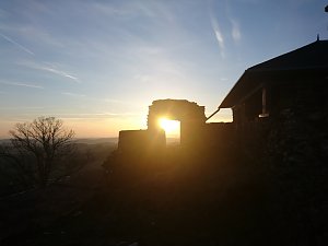 Die Sonne über dem Südharz sagt tschüss