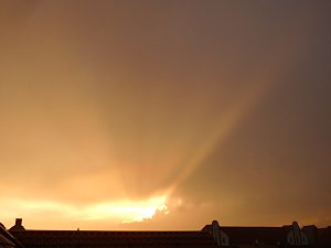 Abendhimmel über Nordhausen