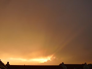 Abendhimmel über Nordhausen