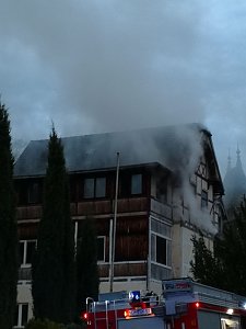 Feuer im ehemaligen Sanatorium