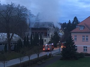 Feuer im ehemaligen Sanatorium