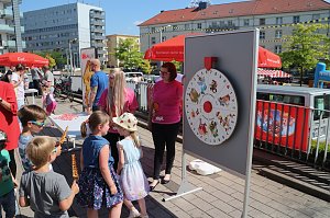 Knax-Kinderfest auf dem Parkplatz der Kreissparkasse Nordhausen