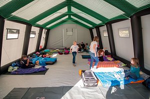 Zeltlager und Wettbewerbe im Ferienpark