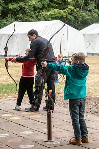 Zeltlager und Wettbewerbe im Ferienpark