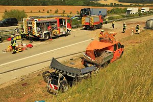 Ein Toter bei Unfall auf der A 38