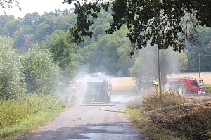 Abgebranntes Feld bei Niedersachswerfen