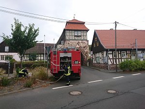 Kameradinnen und Kameraden der Freiwilligen Feuerwehr Neustadt/Osterode bewässerten erneut Bäume und Sträucher