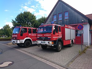 Kameradinnen und Kameraden der Freiwilligen Feuerwehr Neustadt/Osterode bewässerten erneut Bäume und Sträucher