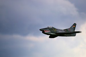 So entsteht das Modell der Fiat G91 - Flugaufnahmen